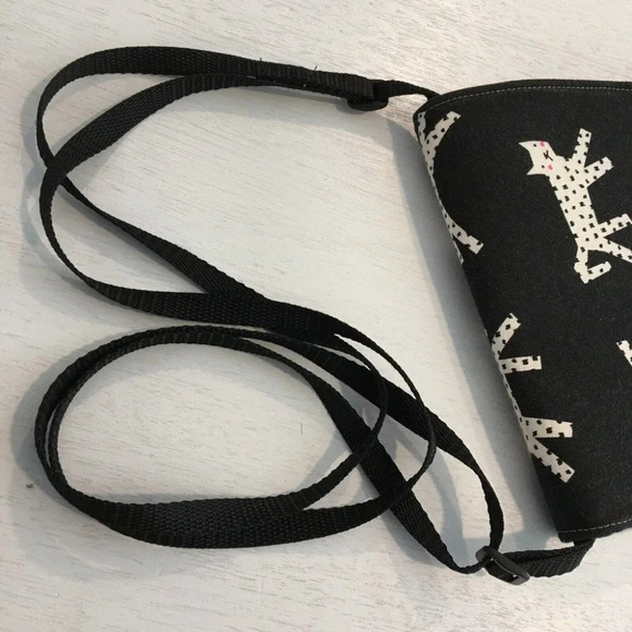 Kitty Cat Crossbody purse Festival Bag Black Handmade Travel Art - Picture 8 of 10